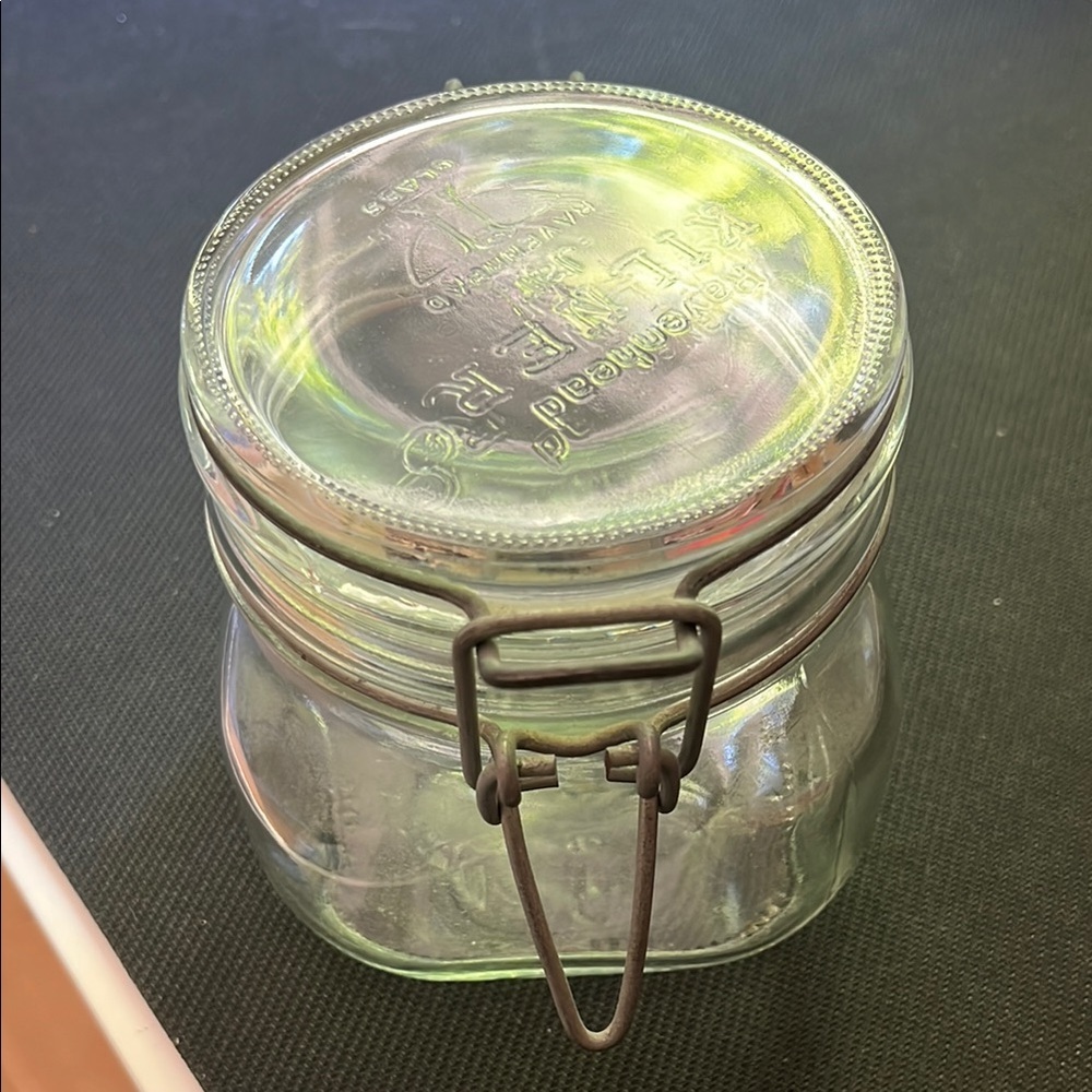 500ml Kilner Clear Glass Jar with Metal Clip